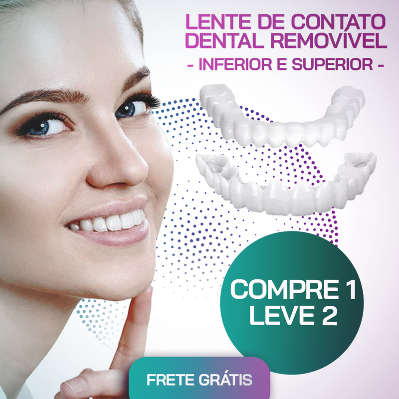 SmileFit - Facetas Dentárias Naturais Removíveis (Superior e Inferior)