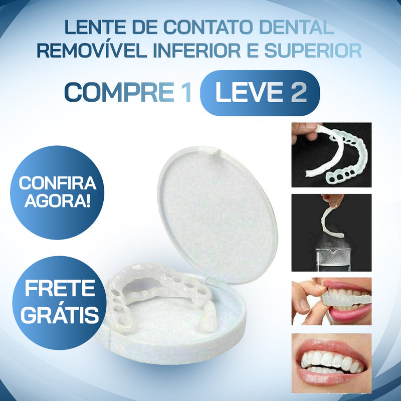 SmileFit - Facetas Dentárias Naturais Removíveis (Superior e Inferior)